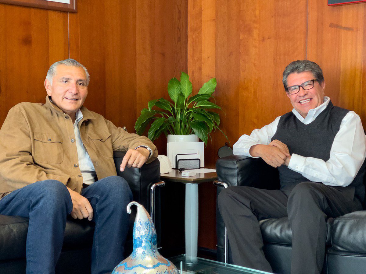 VAN RICARDO MONREAL Y ADÁN AUGUSTO POR SINERGIAS VINCULATORIAS