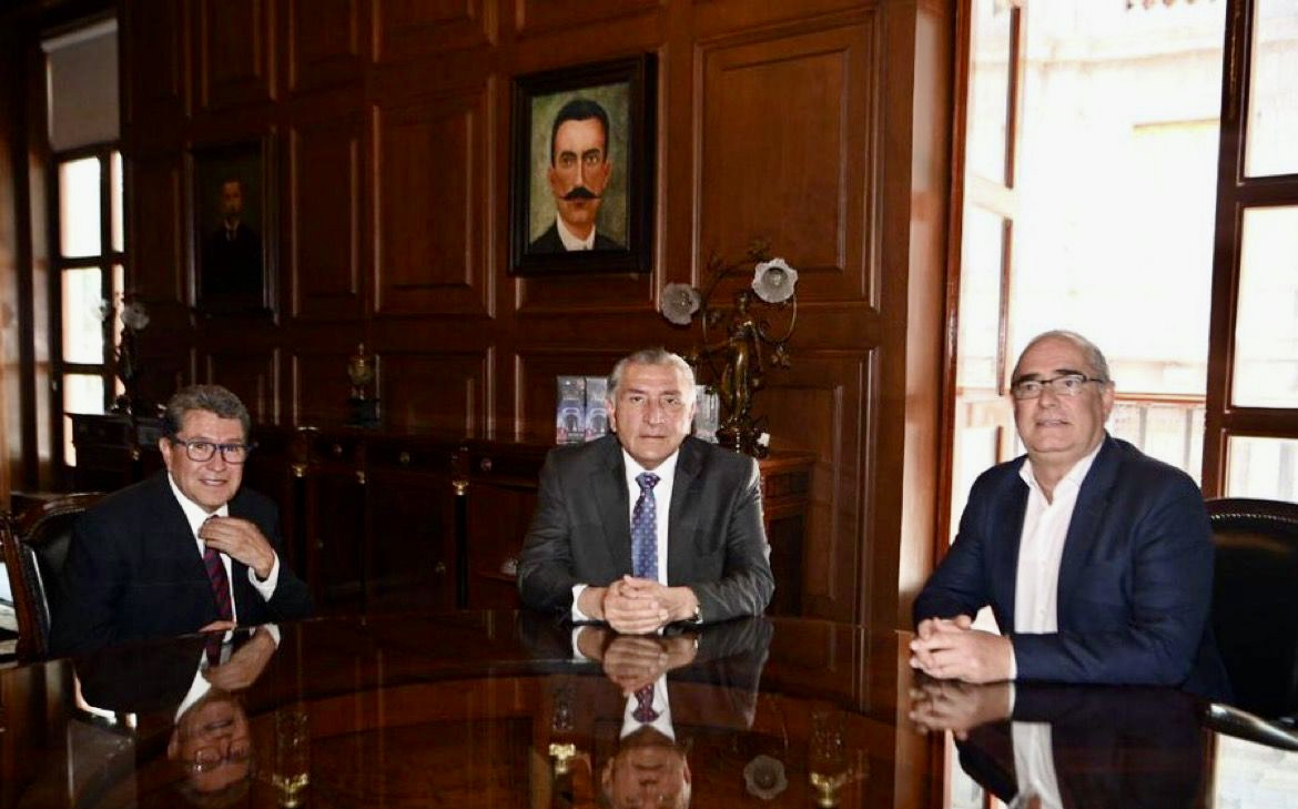 CONVERSÓ RICARDO MONREAL SOBRE LA AGENDA LEGISLATIVA CON EL TITULAR DE SEGOB Y EL PANISTA JULEN REMENTERÍA