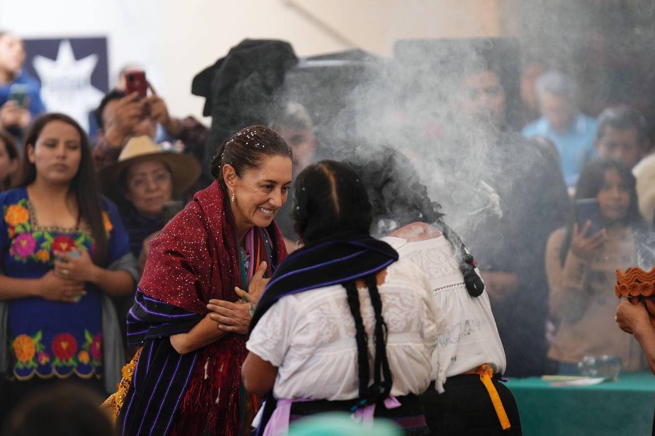 “EL PUEBLO DE MÉXICO ESTÁ EN EL CORAZÓN DE LOS PUEBLOS INDÍGENAS”: CLAUDIA SHEINBAUM