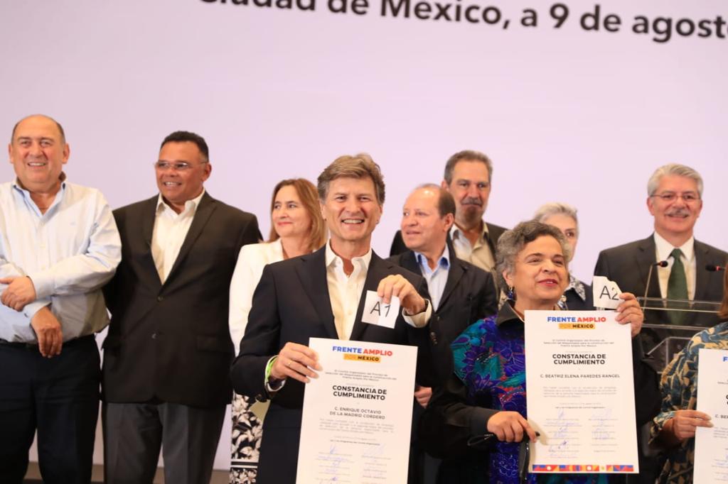 INICIA SEGUNDA ETAPA DEL PROCESO INTERNO DEL FRENTE AMPLIO POR MÉXICO CON 4 CONTENDIENTES