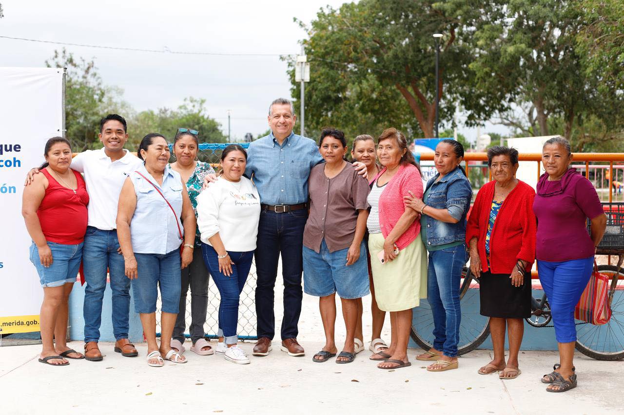 PROMUEVE AYUNTAMIENTO DE MÉRIDA CONVIVENCIA ARMÓNICA CON MÁS O MEJORES ESPACIOS PÚBLICOS