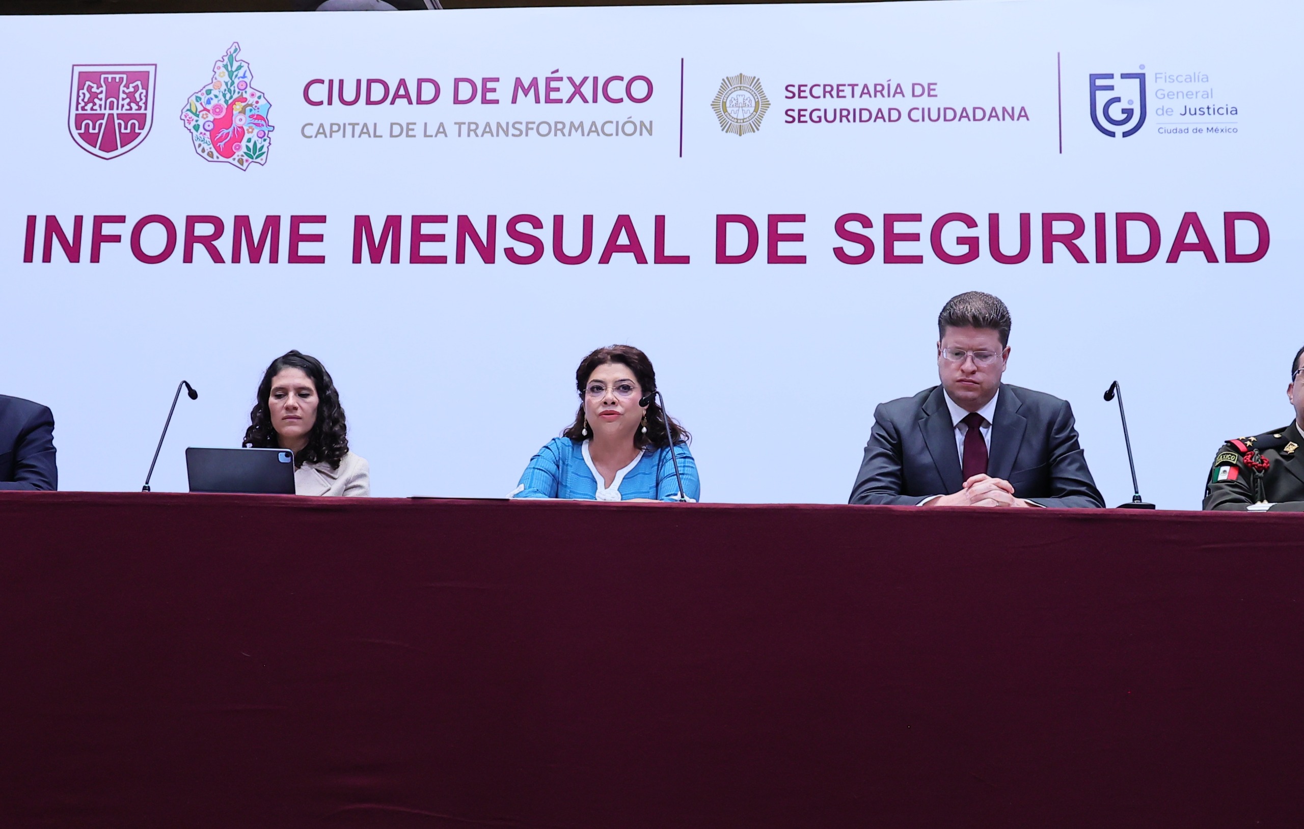 PRESENTA CLARA BRUGADA INFORME MENSUAL DE SEGURIDAD CORRESPONDIENTE AL MES DE ABRIL DE 2025