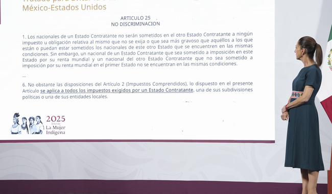 “IMPUESTO DEL 5% A LAS REMESAS, ES DISCRIMINATORIO Y VIOLA TRATADO ENTRE MÉXICO Y ESTADOS UNIDOS”: CLAUDIA SHEINBAUM