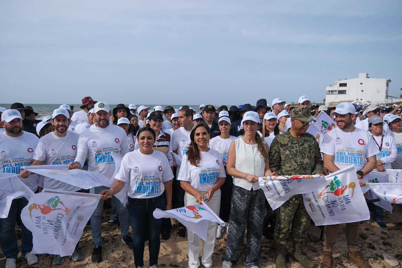 ANUNCIA MARA LEZAMA ESTRATEGIA NACIONAL DE LIMPIEZA Y CONSERVACIÓN DE PLAYAS 2025-2030