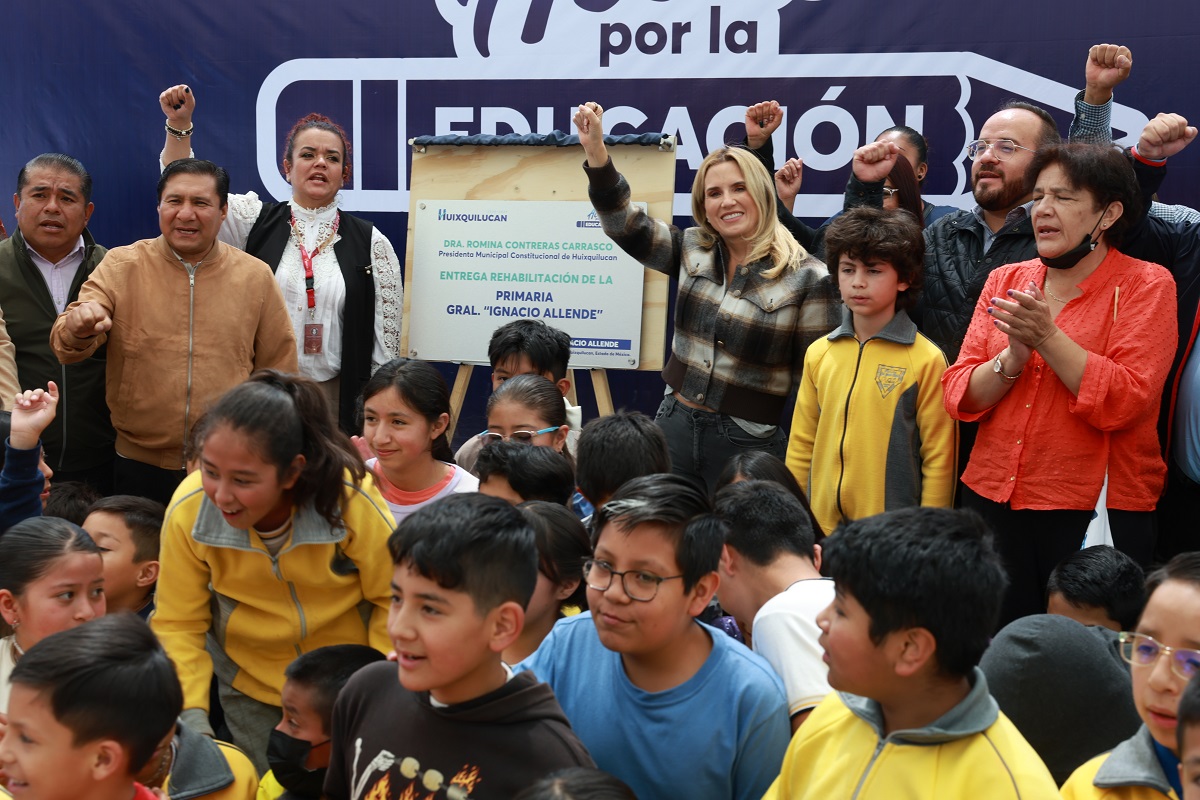 AVANZA EL MANTENIMIENTO EN LAS ESCUELAS DE HUIXQUILUCAN CON ‘ACCIÓN POR LA EDUCACIÓN’