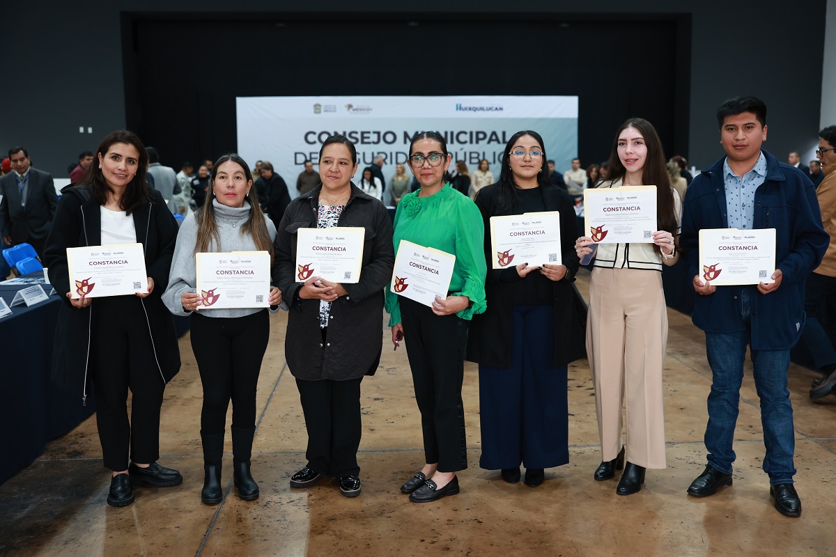 RECONOCE EL SESESP A HUIXQUILUCAN POR AVANCES EN IMPLEMENTACIÓN DE LA JUSTICIA CÍVICA