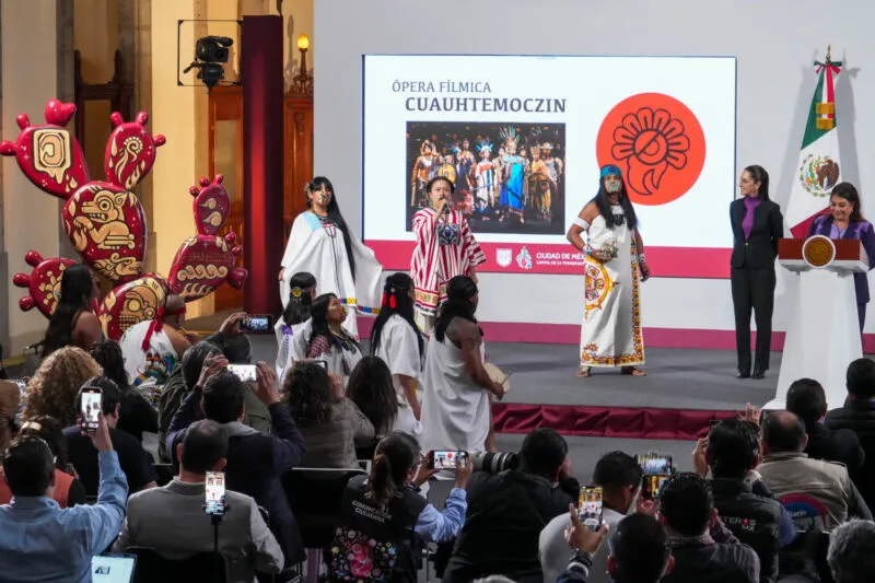 PRESENTAN CLAUDIA SHEINBAUM Y CLARA BRUGADA CELEBRACIÓN ‘MÉXICO TENOCHTITLAN, SIETE SIGLOS DE LEGADO DE GRANDEZA’