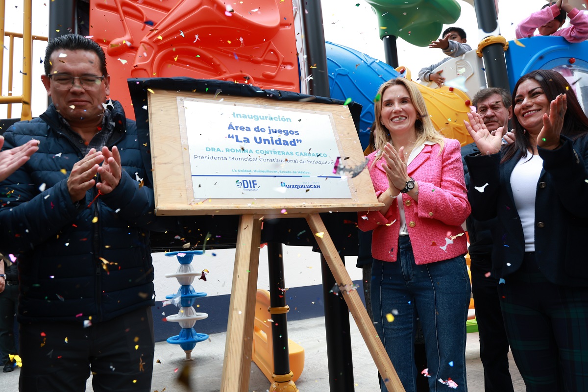 HUIXQUILUCAN RECUPERA PREDIO Y CONSTRUYE EL PARQUE INFANTIL NÚMERO 85 EN LA UNIDAD