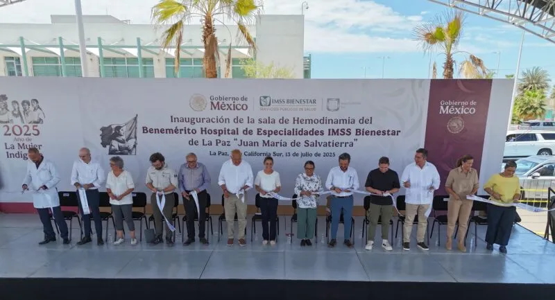 INAUGURA CLAUDIA SHEINBAUM SALA DE HEMODINAMIA DEL HOSPITAL GENERAL DE LA PAZ; ANUNCIA INVERSIÓN PARA EL IMSS- BIENESTAR