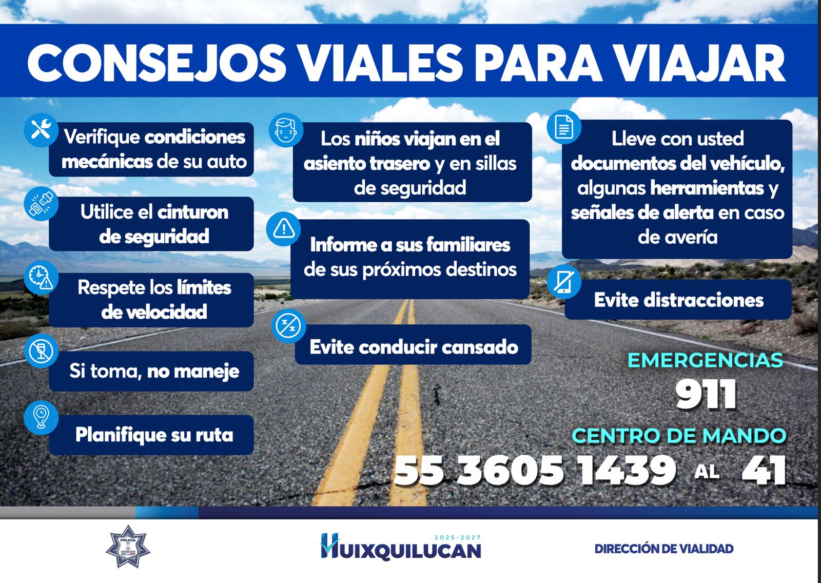 EMITE HUIXQUILUCAN RECOMENDACIONES PARA VACACIONES DE VERANO SEGURAS