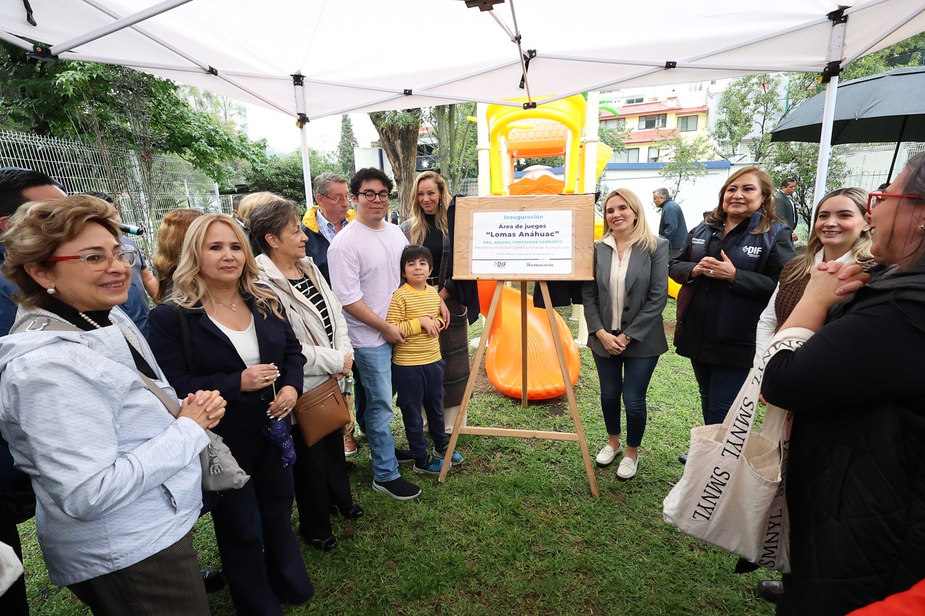 INCREMENTA HUIXQUILUCAN ESPACIOS DE RECREACIÓN AL AIRE LIBRE CON NUEVO PARQUE DE JUEGOS INFANTILES