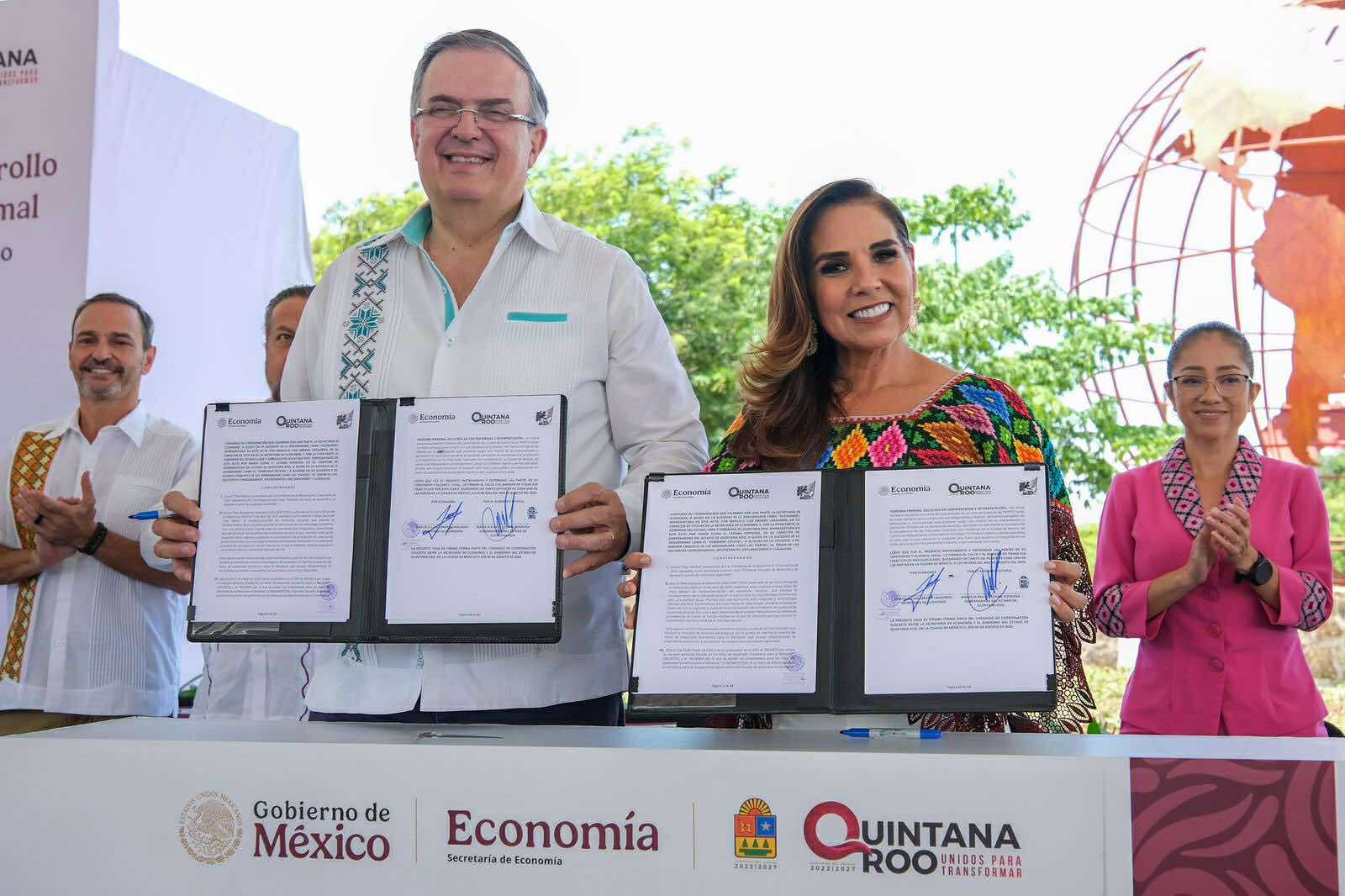 FIRMAN MARA LEZAMA Y MARCELO EBRARD PRIMER POLO DE DESARROLLO ECONÓMICO PARA EL BIENESTAR EN CHETUMAL