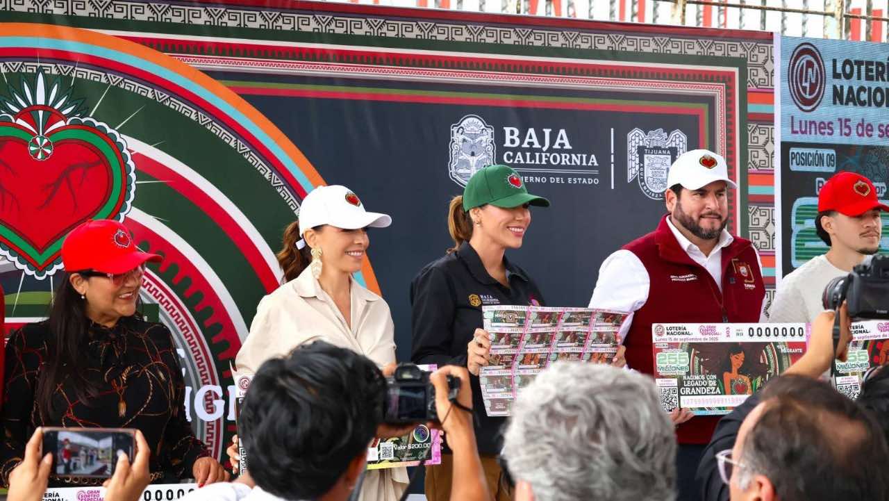 LLEGA LA LOTERÍA NACIONAL A LA FRONTERA DE TIJUANA PARA PRESENTAR EL SORTEO “MÉXICO CON ‘M’ DE MIGRANTE”