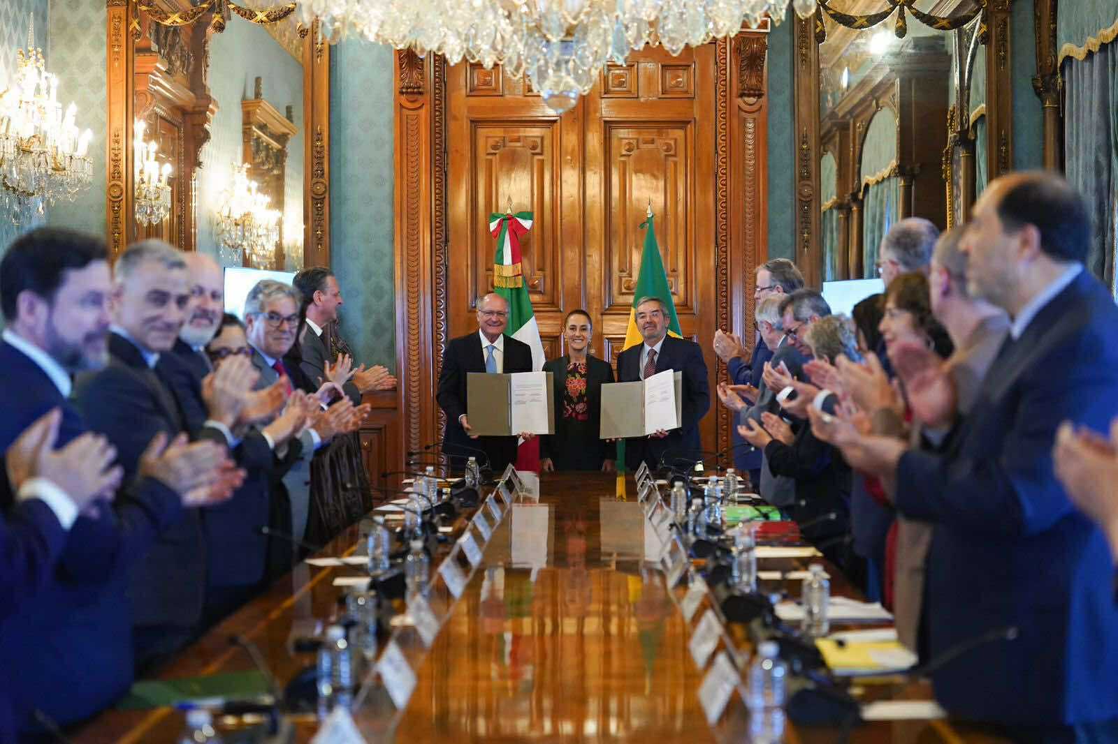 RECIBE CLAUDIA SHEINBAUM A DELEGACIÓN DE BRASIL, ENCABEZADA POR EL VICEPRESIDENTE GERALDO ALCKMIN