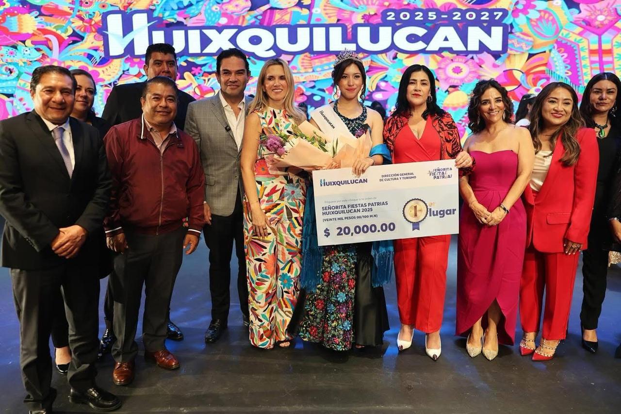 CORONAN A ANGÉLICA DANIELA CRUZ COMO ‘SEÑORITA FIESTAS PATRIAS HUIXQUILUCAN 2025’