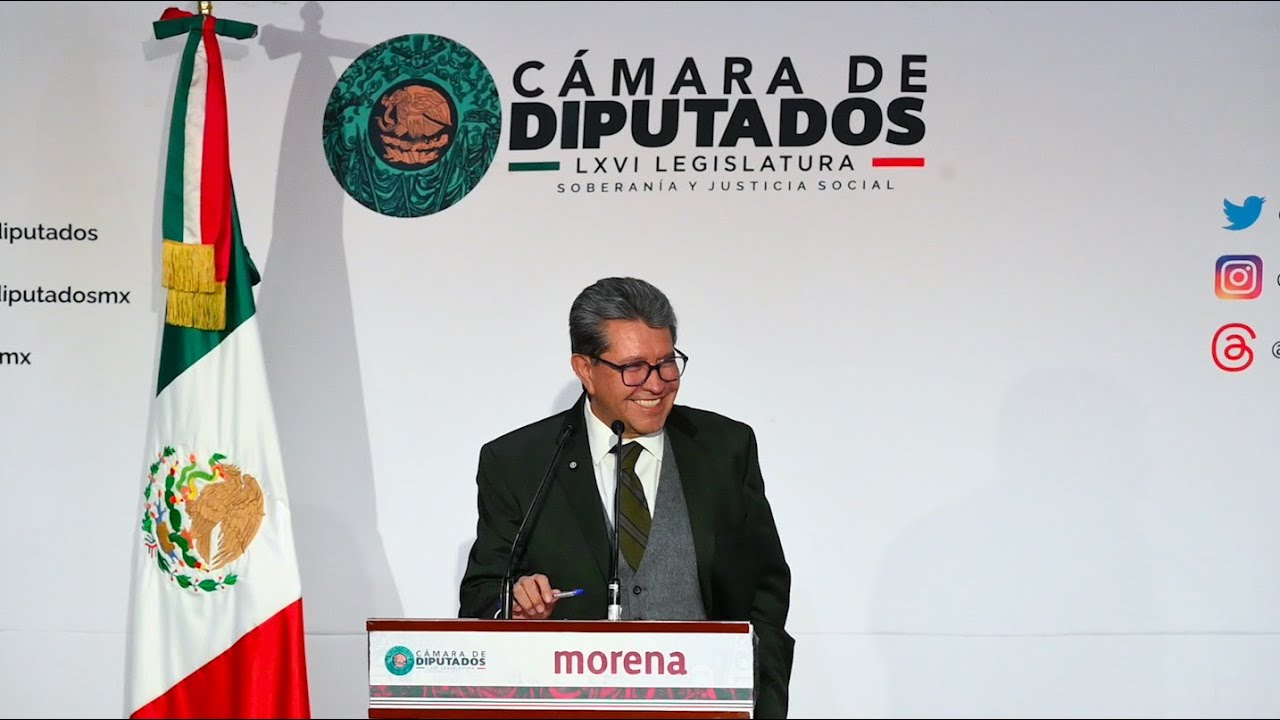 SE PRONUNCIA RICARDO MONREAL A FAVOR DE LA PROPUESTA PRESIDENCIAL DE ELIMINAR FUERO A LEGISLADORES FEDERALES