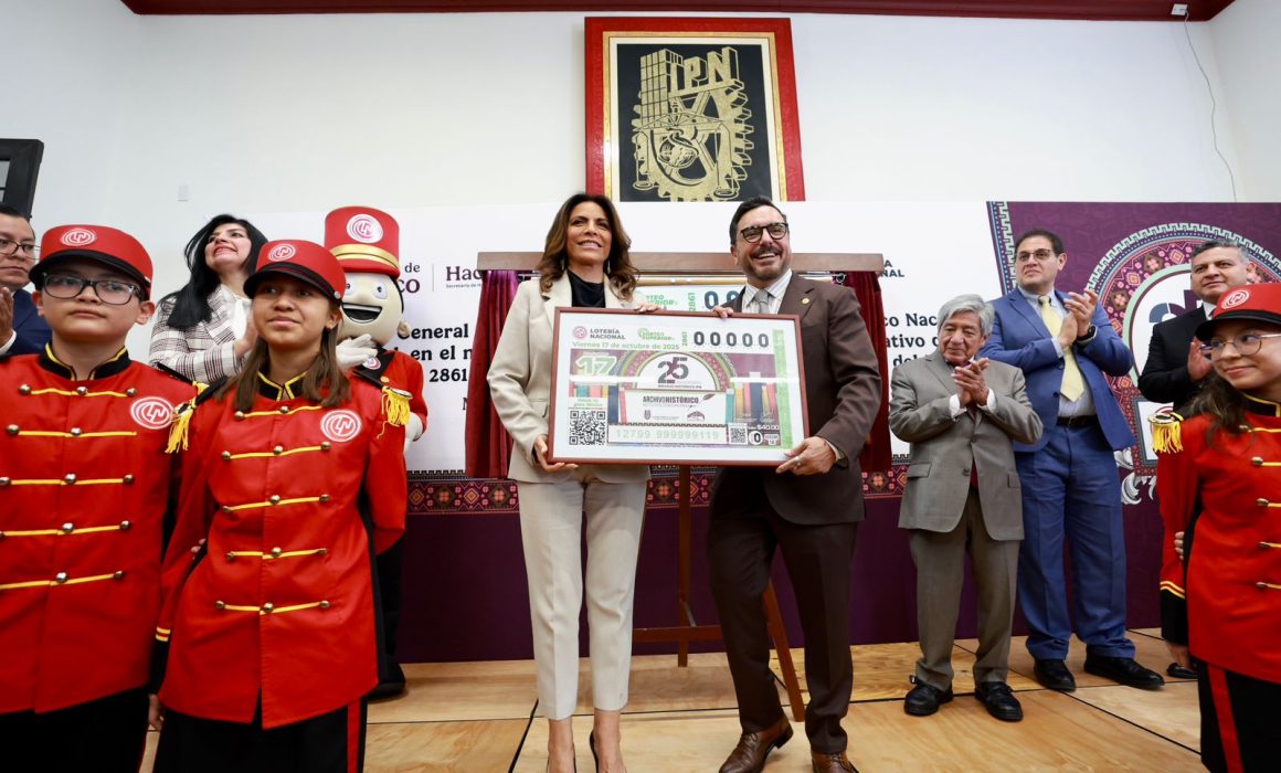 FIRMAN CONVENIO IPN Y LOTERÍA NACIONAL; DEVELAN BILLETE PARA CONMEMORAR AL ARCHIVO HISTÓRICO POLITÉCNICO