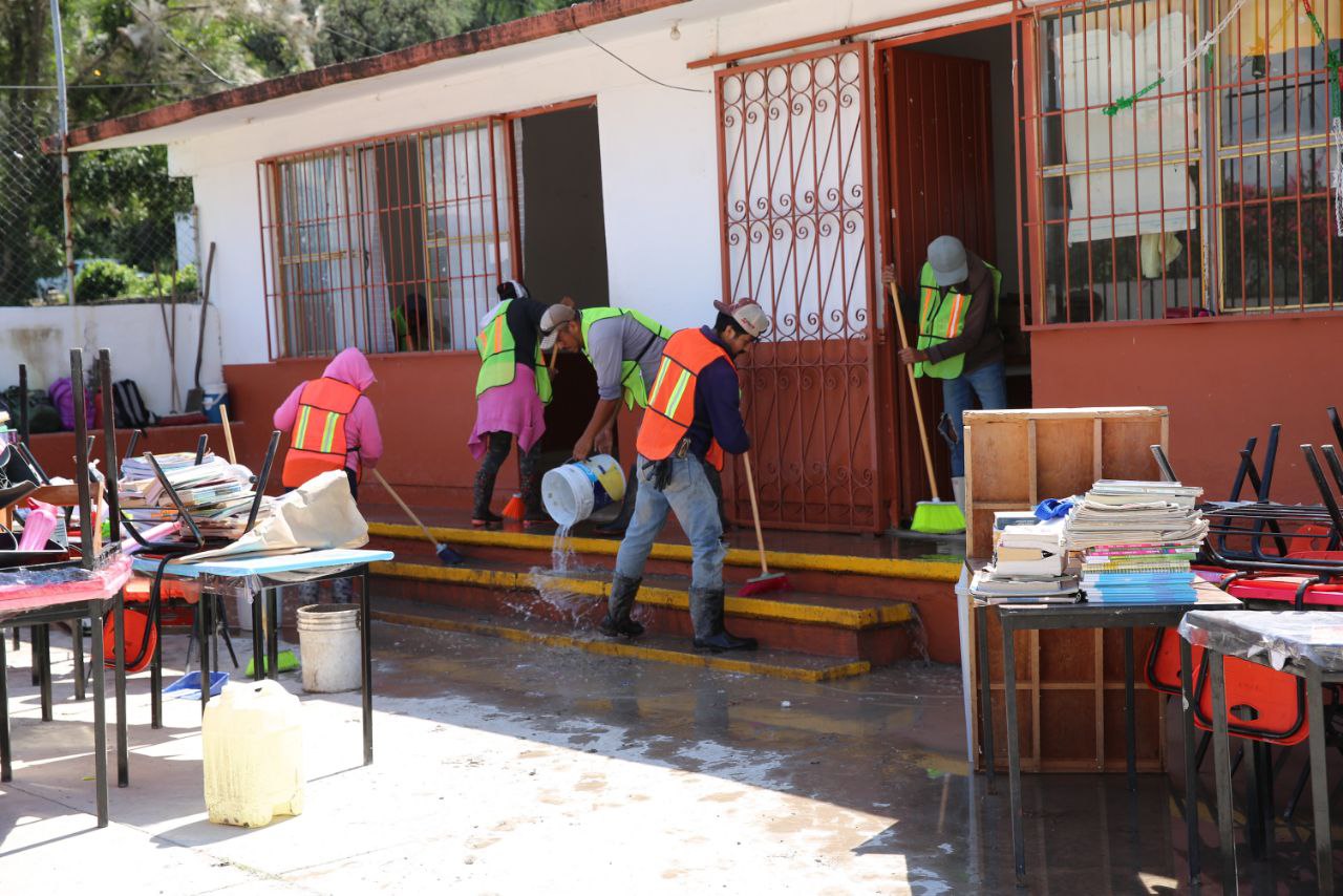 EN HIDALGO EL 94% DE ESTUDIANTES RETOMAN ACTIVIDADES LUEGO DE LAS LLUVIAS