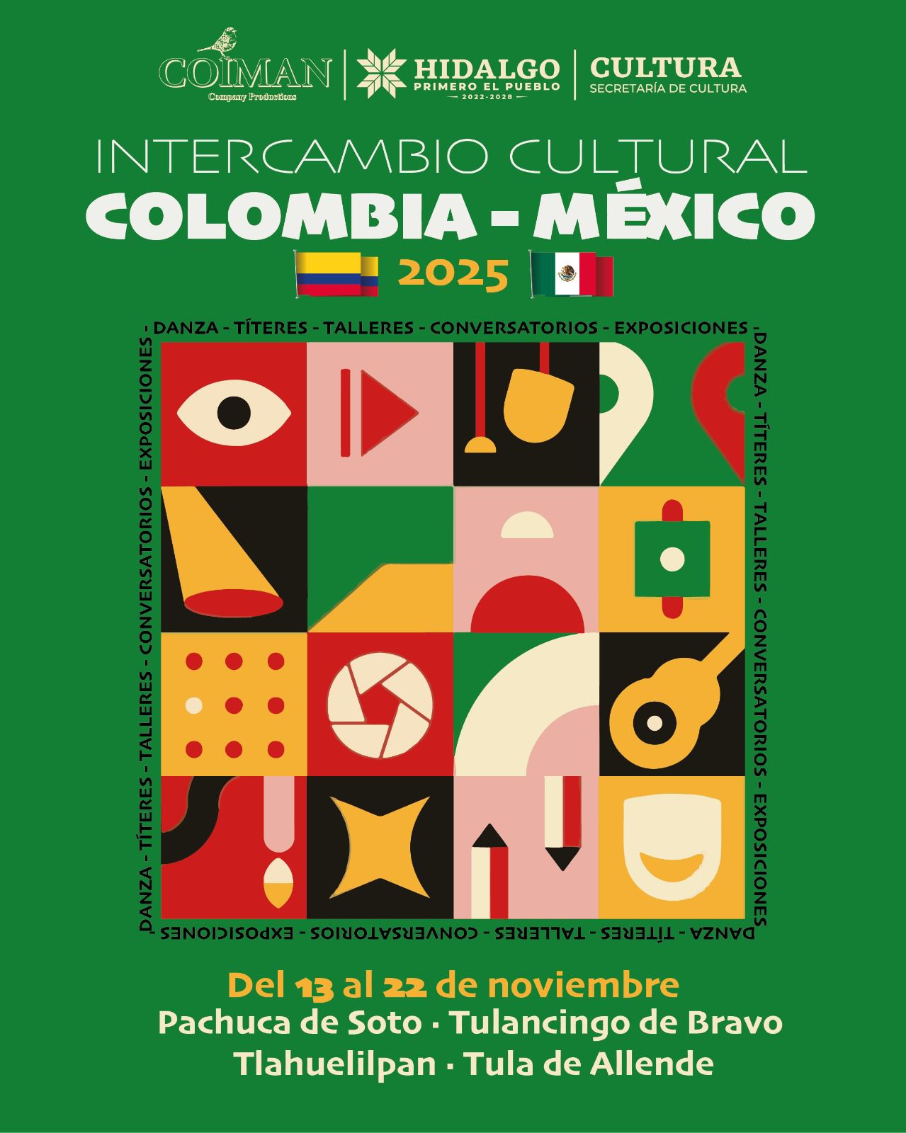 HIDALGO SE CONVIERTE EN EL PUENTE CULTURAL ENTRE MÉXICO Y COLOMBIA