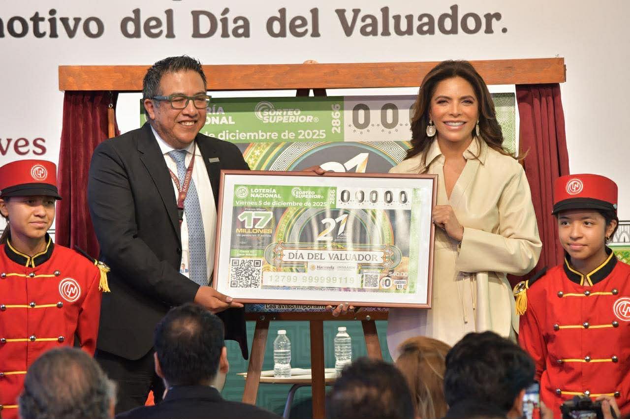 LOTERÍA NACIONAL Y EL INDABIN PRESENTAN BILLETE CONMEMORATIVO CON MOTIVO DEL ‘DÍA DEL VALUADOR’