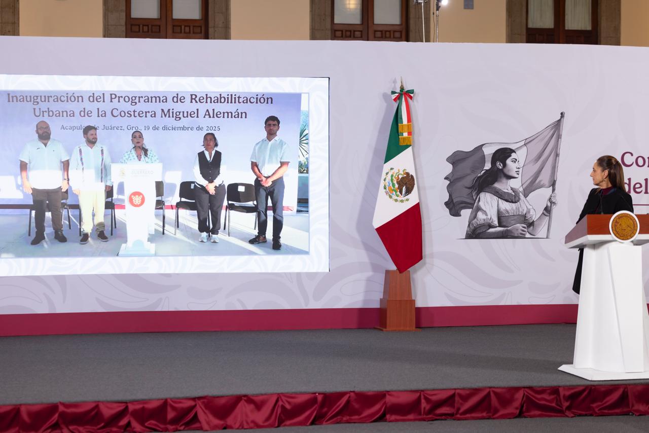 ENCABEZA CLAUDIA SHEINBAUM INAUGURACIÓN DE REHABILITACIÓN URBANA DE LA COSTERA ‘MIGUEL ALEMÁN’ DE ACAPULCO