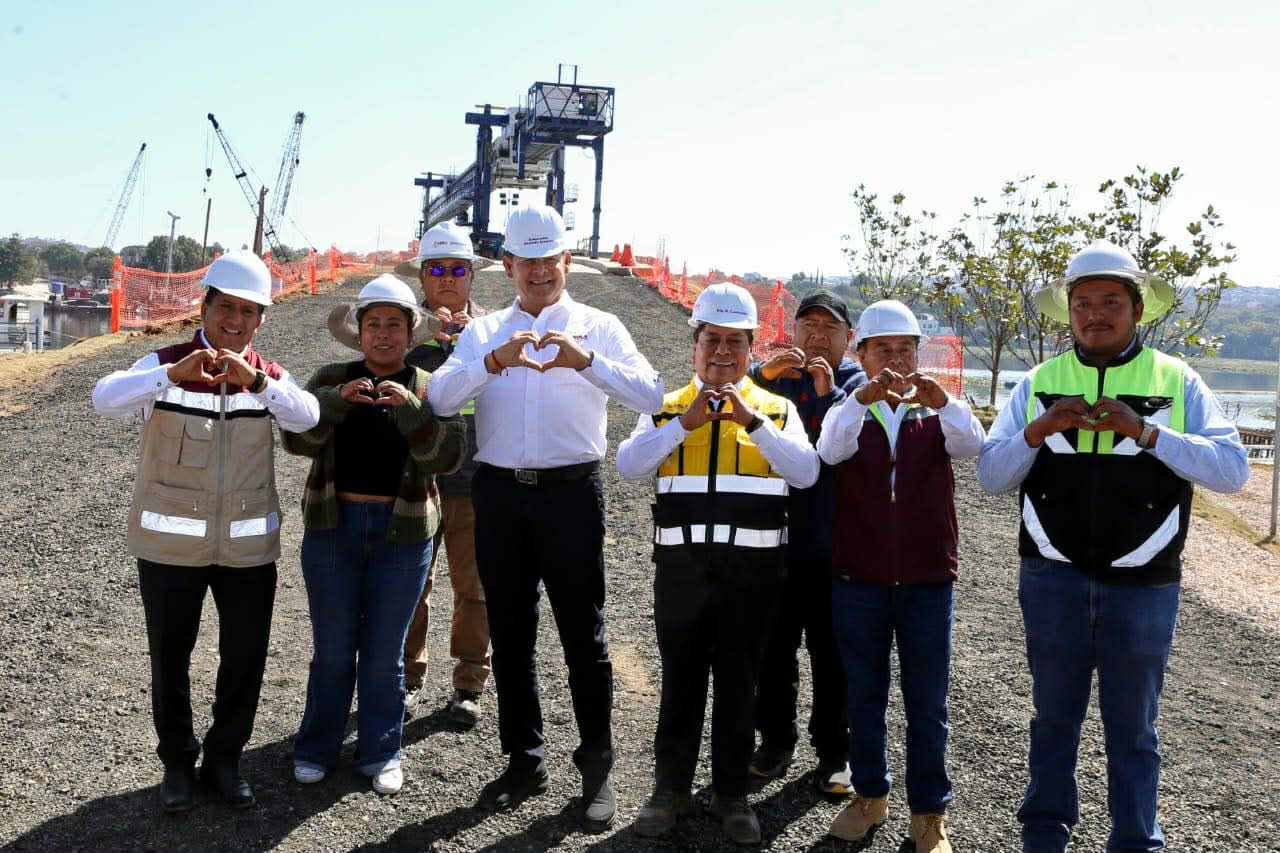 ANUNCIA ALEJANDRO ARMENTA QUE OBRA DE LA PANGA AVANZA EN UN 65%, PARA DAR PASO AL PUENTE DE LA TRANSFORMACIÓN