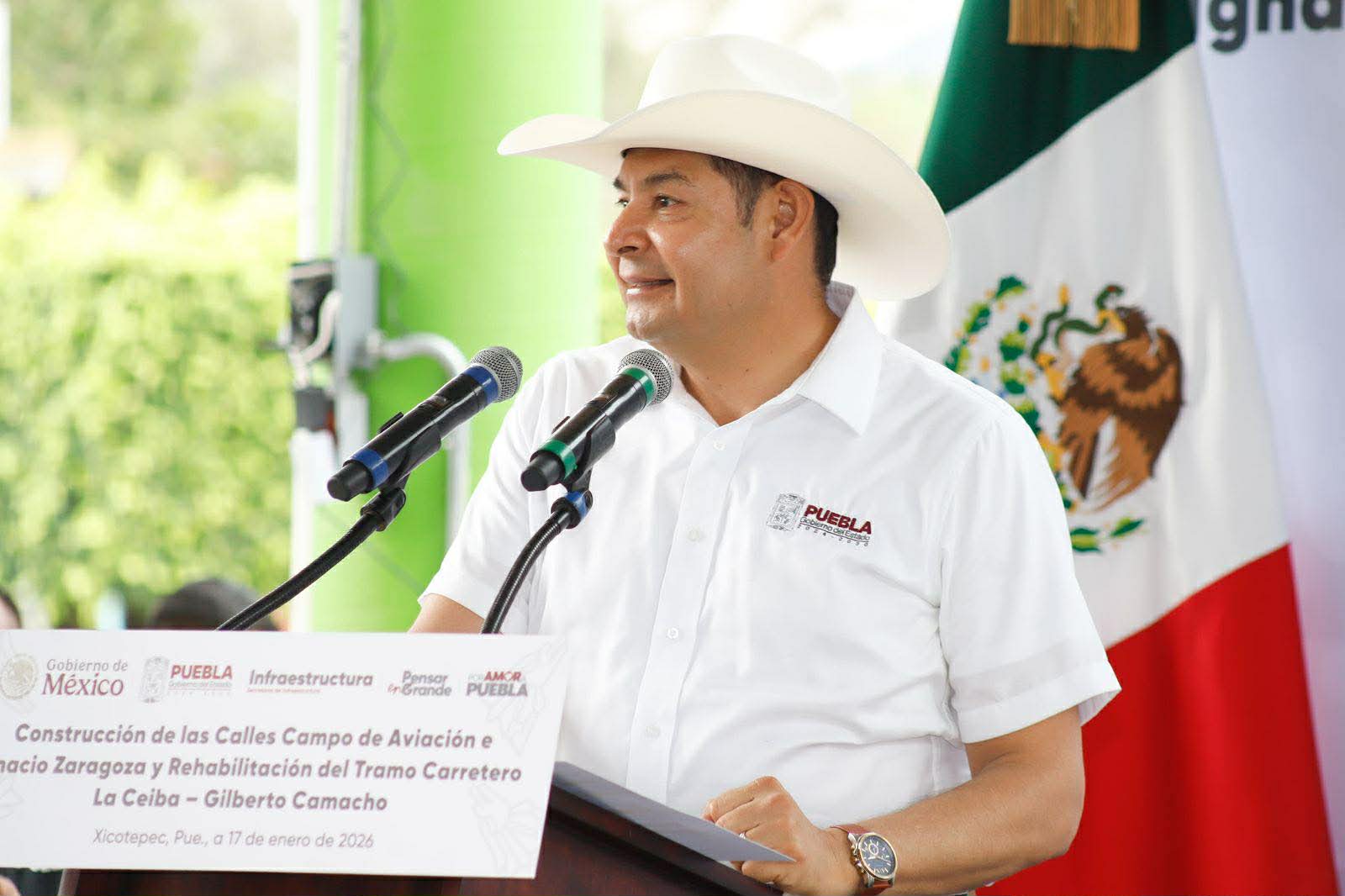 TRAS CONTINGENCIA POR LLUVIAS, ALEJANRO ARMENTA CUMPLE CON MÓDULO DE PAVIMENTACIÓN EN SIERRA NORTE