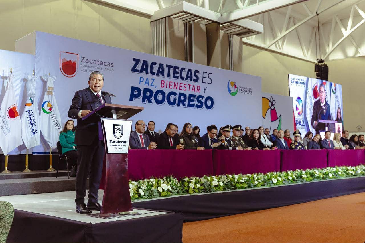 LANZA DAVID MONREAL AGENDA DEL PROGRESO: ZACATECAS PASA DE LA PACIFICACIÓN AL DESARROLLO