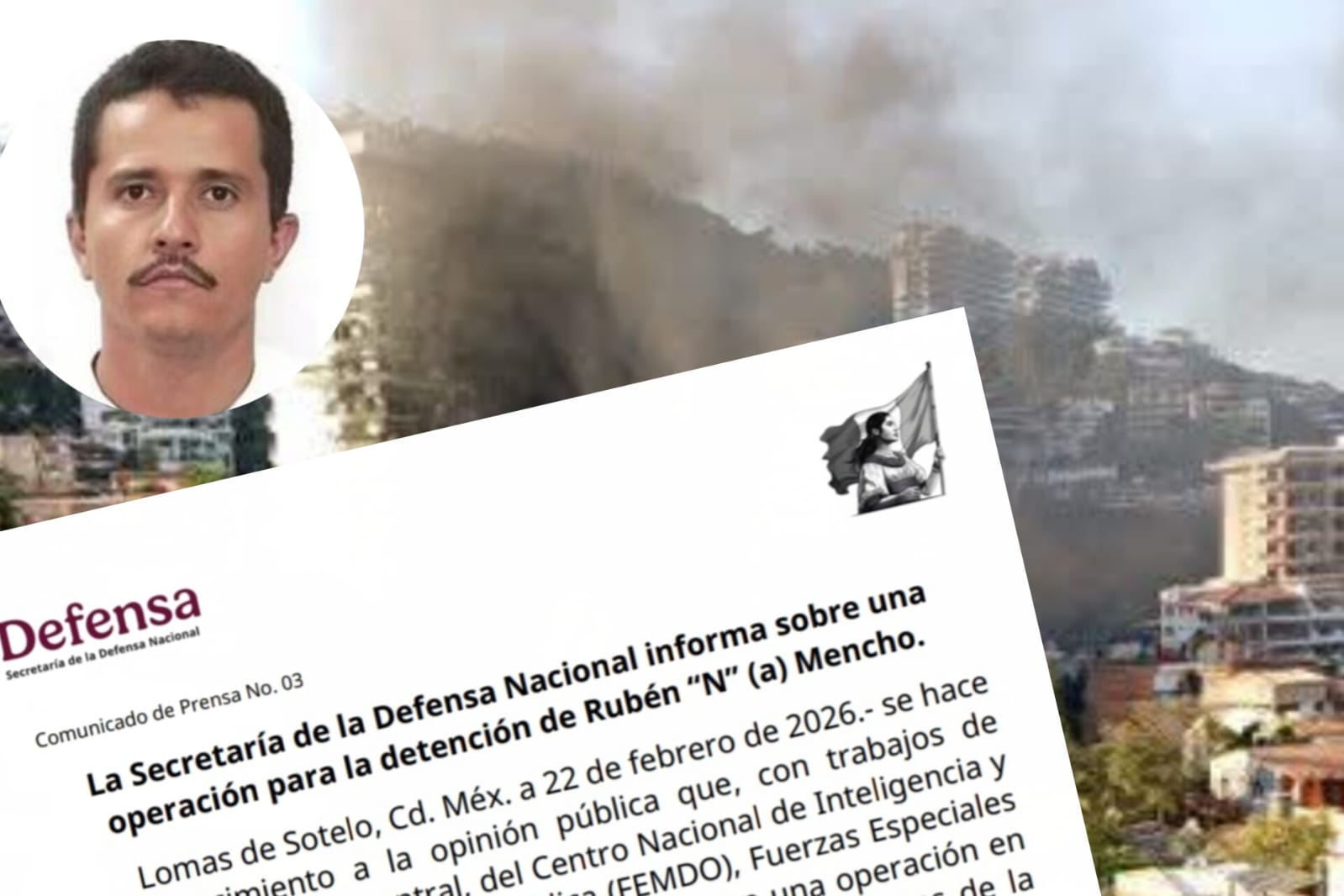 LA SEDENA INFORMÓ SOBRE EL OPERATIVO DE DETENCIÓN DEL NARCOTRAFICANTE NEMESIO OSEGUERA CERVANTES