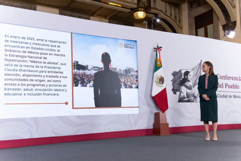 “‘MÉXICO TE ABRAZA’ HA BRINDADO MÁS DE UN MILLÓN DE SERVICIOS”: CLAUDIA SHEINBAUM