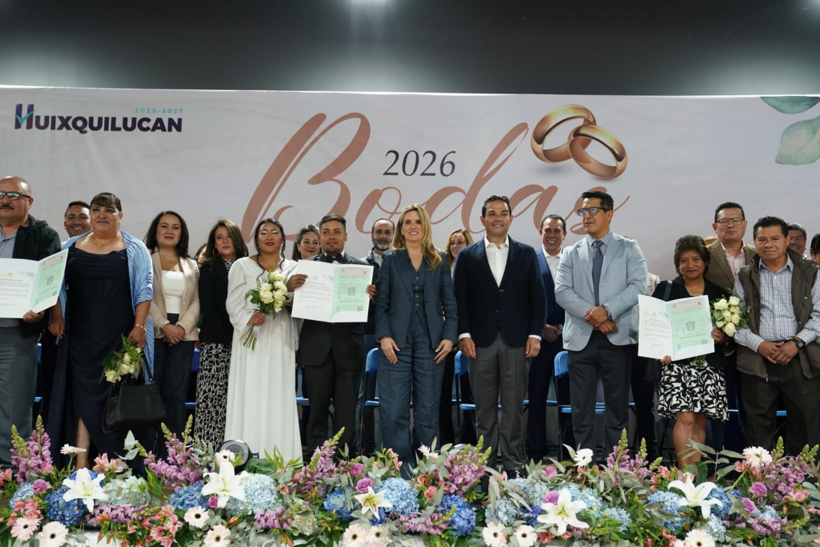 CELEBRAN MÁS DE 250 PAREJAS DE HUIXQUILUCAN EL AMOR EN LAS ‘BODAS 2026’