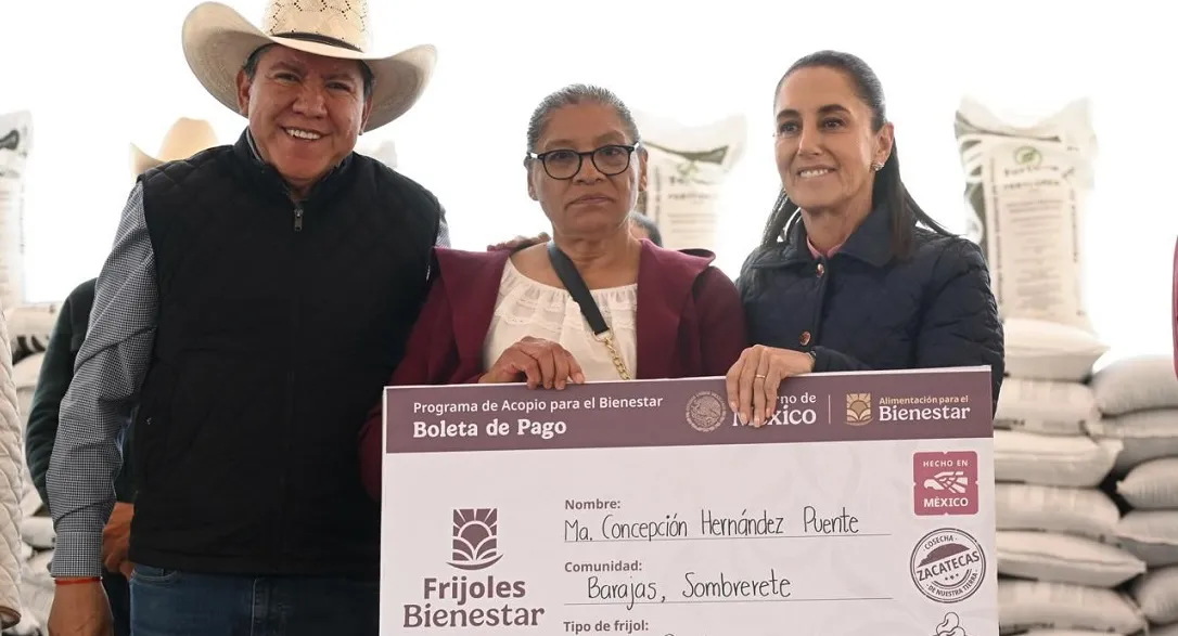 “ALCANZAMOS LA AUTOSUFICIENCIA ALIMENTARIA DE FRIJOL GRACIAS A ZACATECAS”: CLAUDIA SHEINBAUM