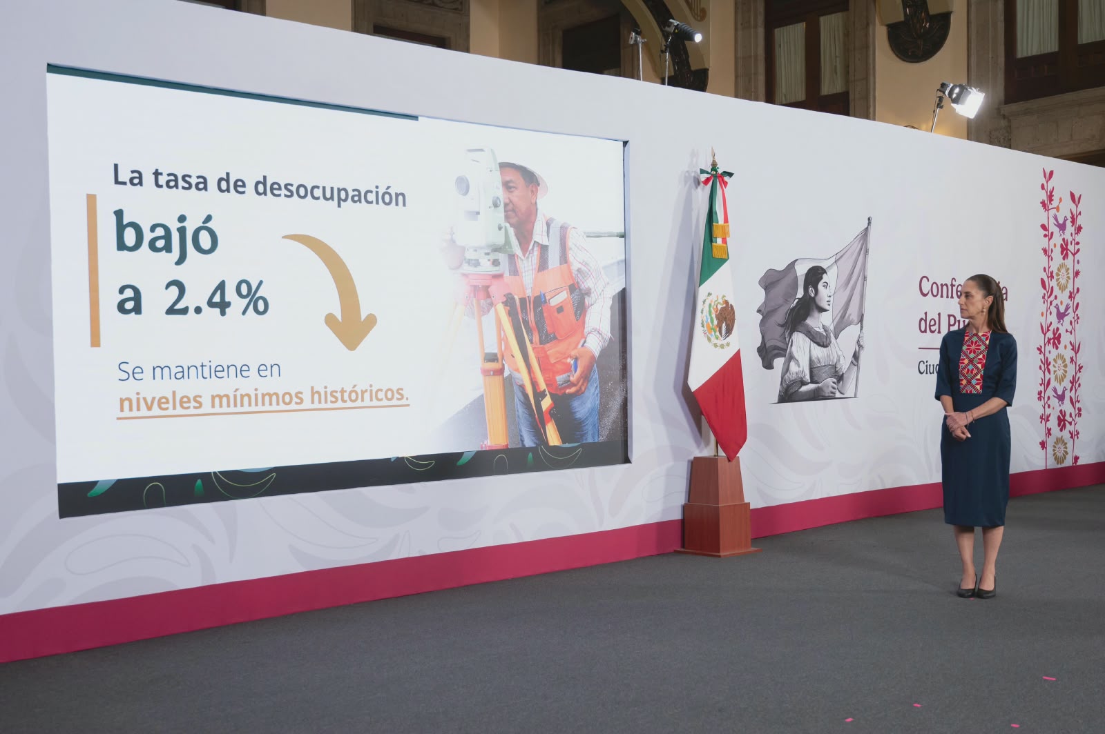 DESTACA CLAUDIA SHEINBAUM CREACIÓN DE 422 MIL EMPLEOS EN PRIMER TRIMESTRE DE 2026 Y REGISTRO DE 22.7 MILLONES DE PUESTOS EN EL IMSS