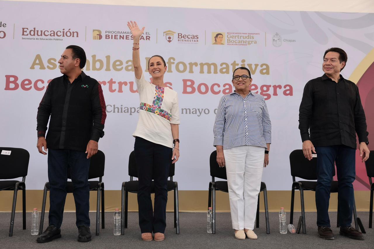 ANUNCIA CLAUDIA SHEINBAUM QUE BECA ‘GERTRUDIS BOCANEGRA’ SE OTORGARÁ A TODOS LOS ESTUDIANTES UNIVERSITARIOS DE CHIAPAS