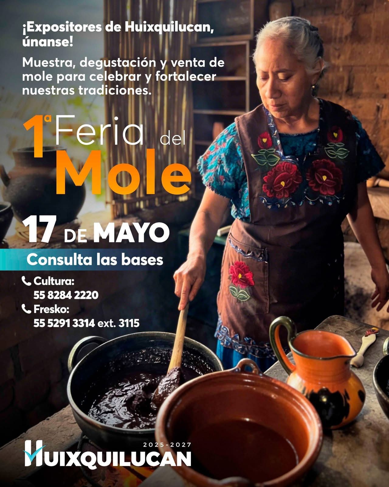 INVITA HUIXQUILUCAN A PARTICIPAR EN LA ‘PRIMERA FERIA DEL MOLE 2026’