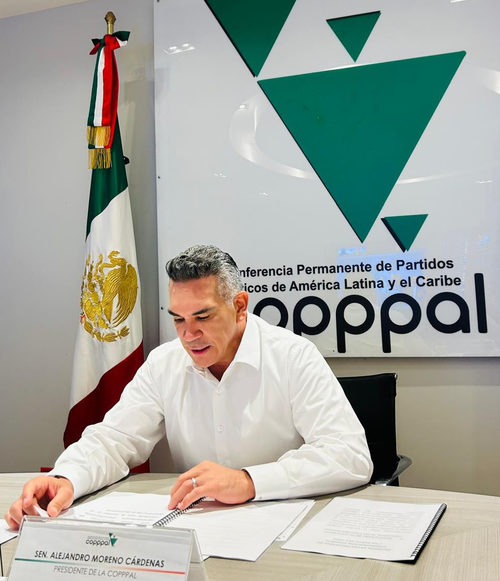 CONVOCA ALEJANDRO MORENO A DIÁLOGO INTERAMERICANO PARA FORTALECER SISTEMA DE PARTIDOS EN A.L Y EL CARIBE