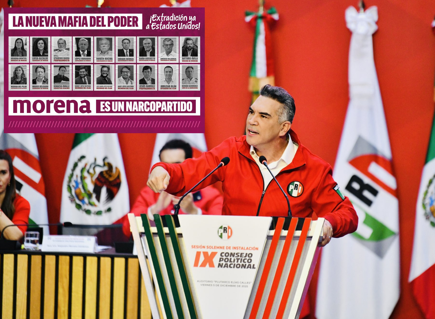SOLICITA PRI A EU DECLARAR A MORENA COMO ORGANIZACIÓN TERRORISTA