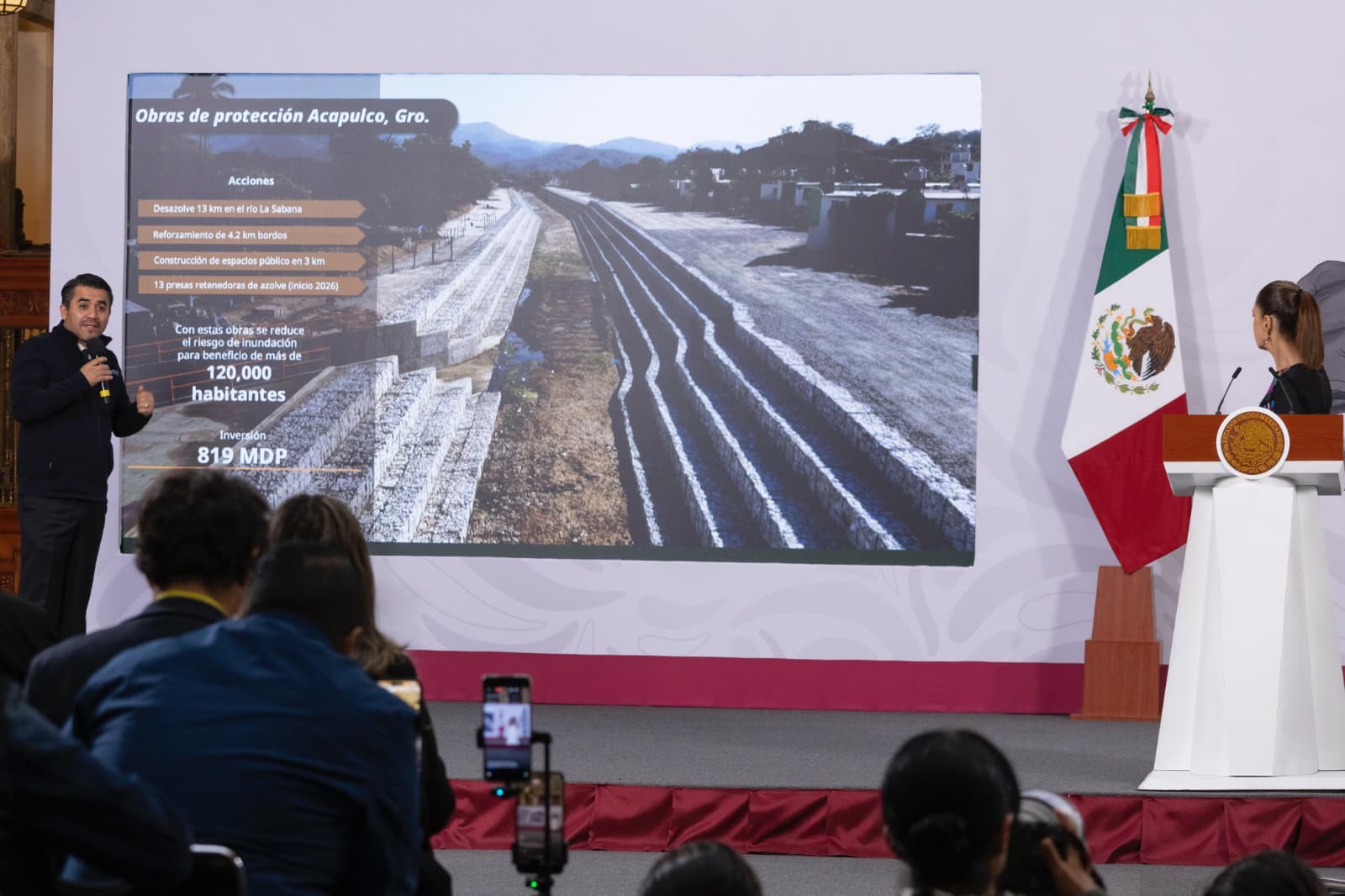 “SE DESTINAN CERCA DE 12 MIL MDP PARA EVITAR INUNDACIONES; HAY 23 MIL OBRAS DE AGUA POTABLE Y DRENAJE”: CLAUDIA SHEINBAUM*