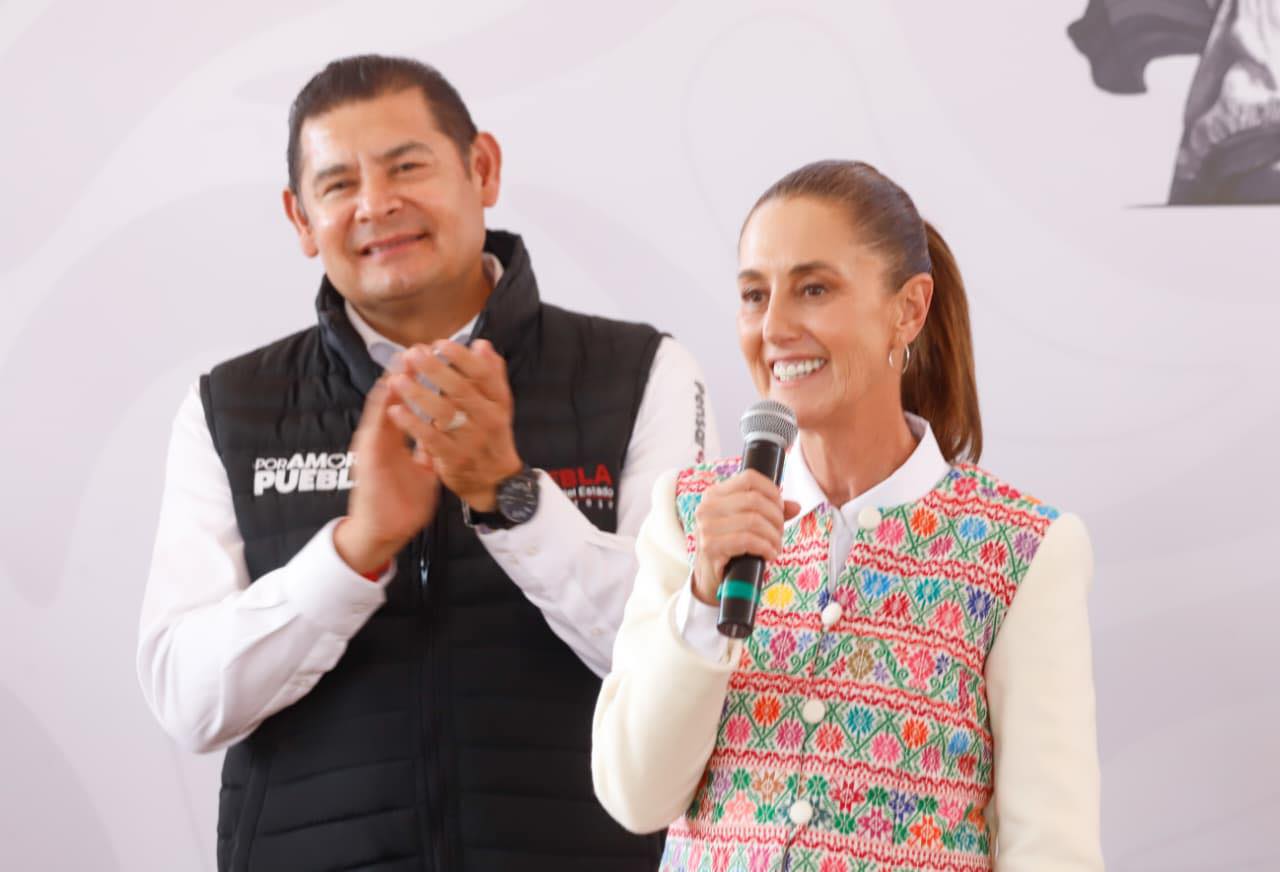 RECONOCE CLAUDIA SHEINBAUM INICIATIVA DE TRANSICIÓN ENERGÉTICA DE PUEBLA EN PRODUCCIÓN DE PANELES SOLARES