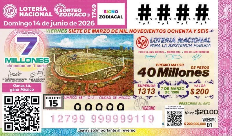 LOTERÍA NACIONAL Y PANINI LANZAN LOS CACHITOS 15 Y 16 DEL ÁLBUM RETRO PANINI CON LOS ESTADIOS OLÍMPICO 68 Y EL AZTECA