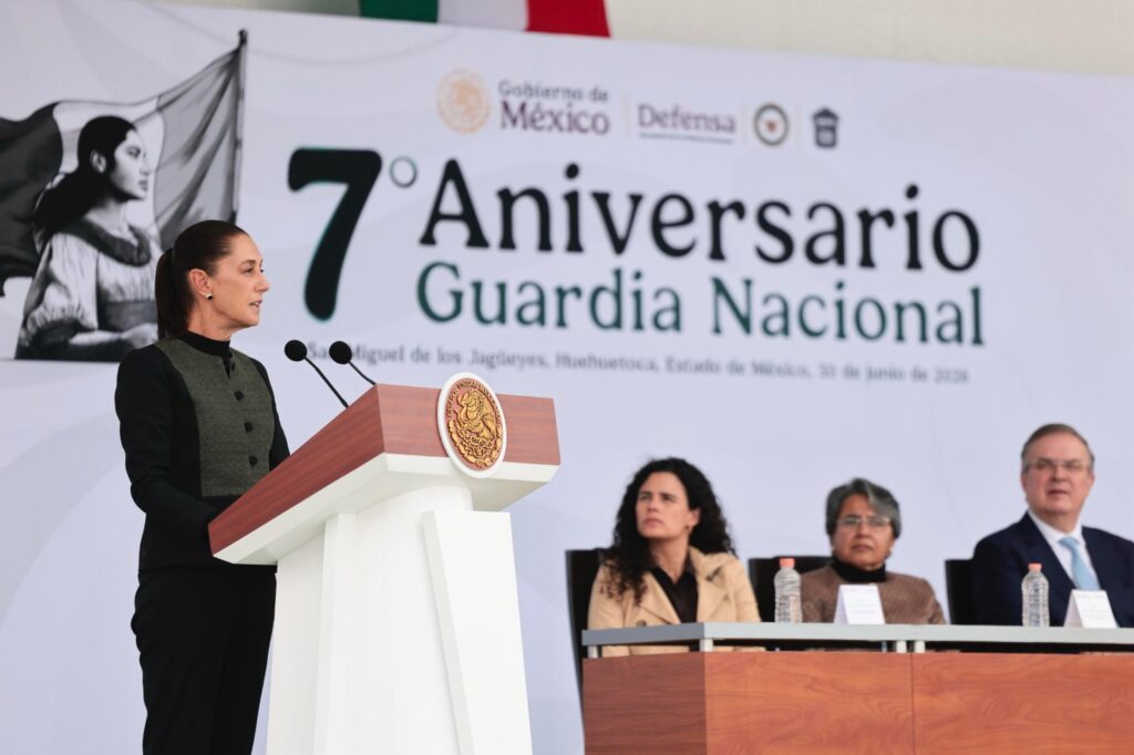 “LA GUARDIA NACIONAL ESTÁ HACIENDO HISTORIA; GRACIAS A SU COMPROMISO LOS HOMICIDIOS DOLOSOS SE HAN REDUCIDO 46%”: CLAUDIA SHEINBAUM