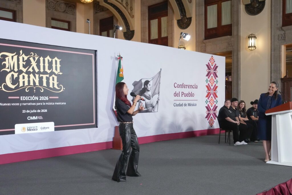 CON ‘MÉXICO CANTA’ LOS JÓVENES CANTAN POR LA PAZ Y CONTRA LAS ADICCIONES”: CLAUDIA SHEINBAUM