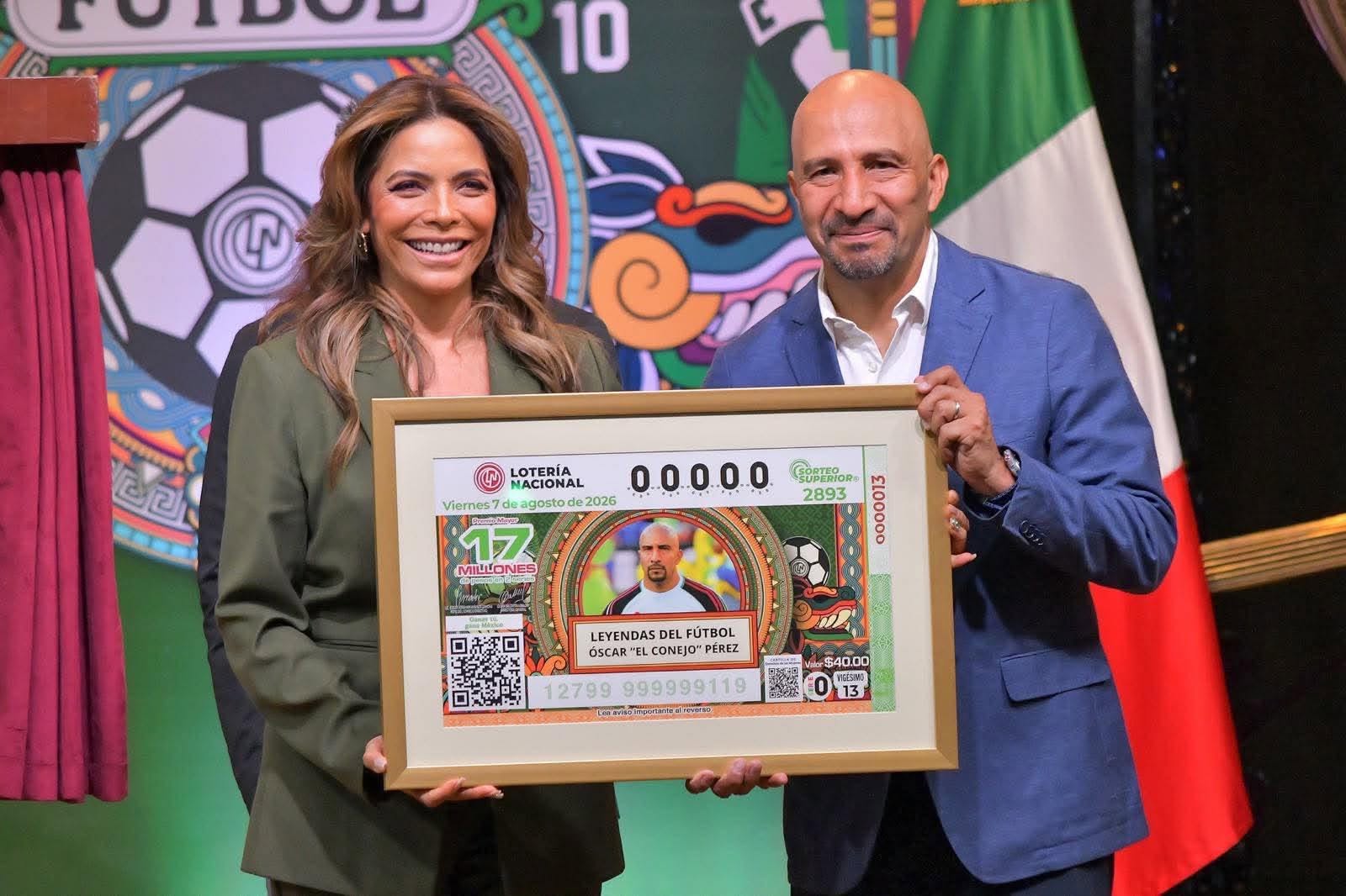 LEYENDAS DEL FUTBOL MEXICANO INTEGRAN SERIE DE BILLETES CONMEMORATIVOS PRESENTADOS POR LA LOTERIA NACIONAL