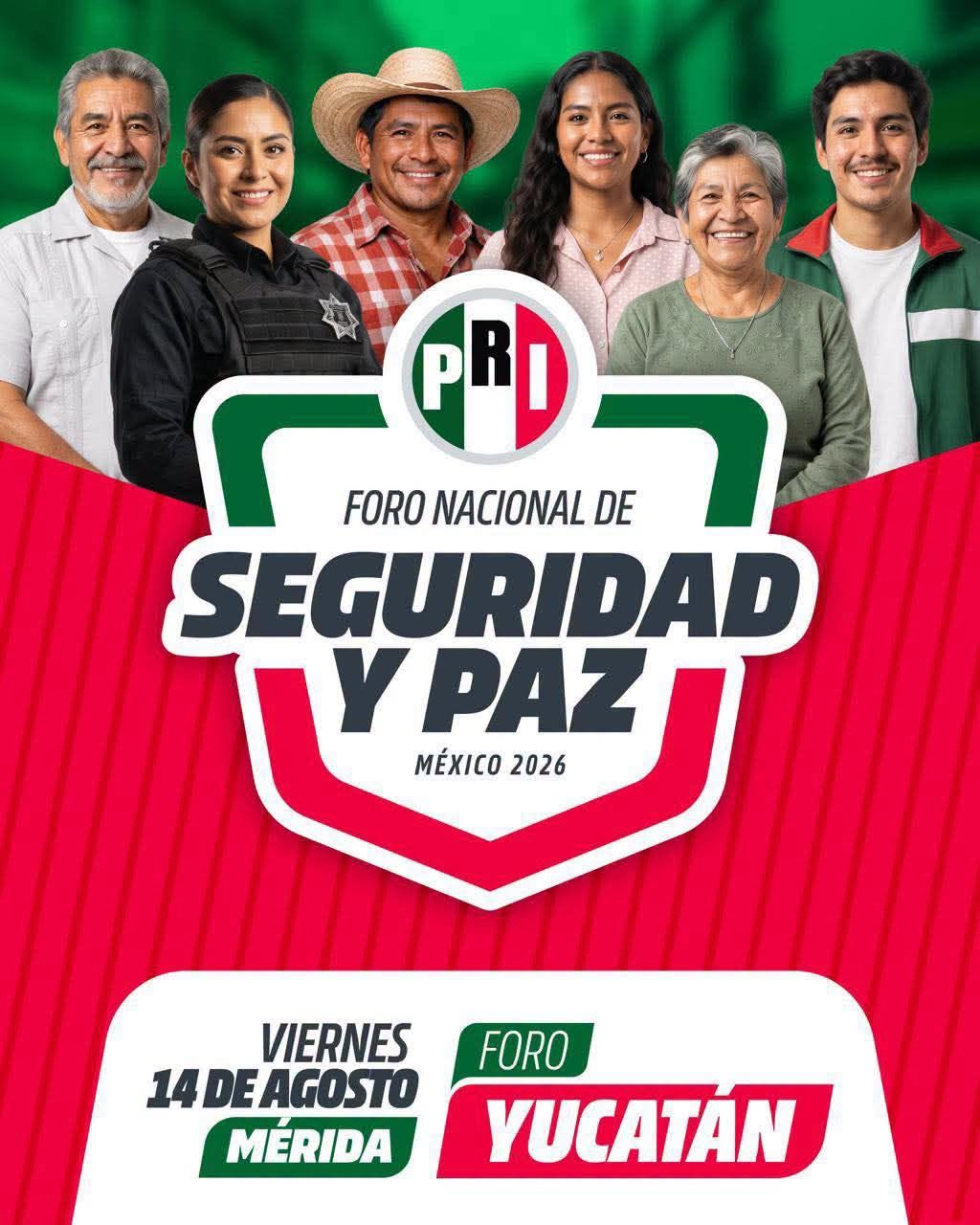 ALISTA PRI TERCER FORO “EXPERIENCIAS POR LA SEGURIDAD” EN YUCATÁN PARA ESTE VIERNES