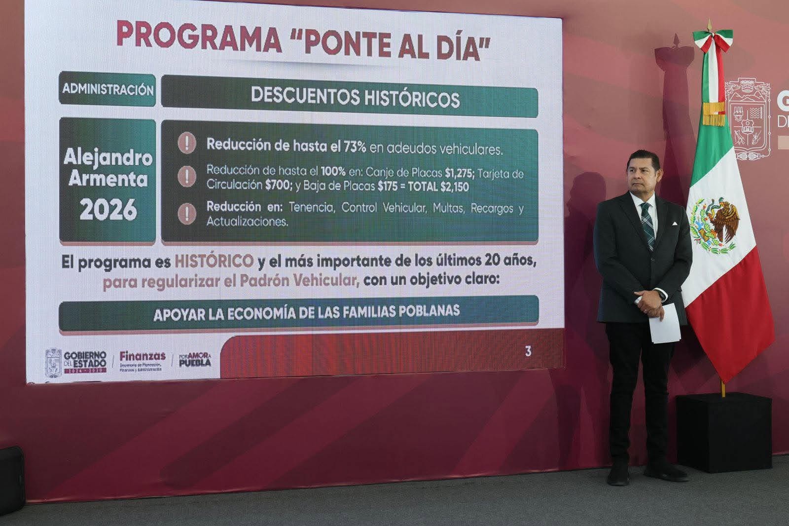 PROGRAMA ‘PONTE AL DÍA’ OFRECE DESCUENTOS HISTÓRICOS PARA REGULARIZAR VEHÍCULOS EN PUEBLA