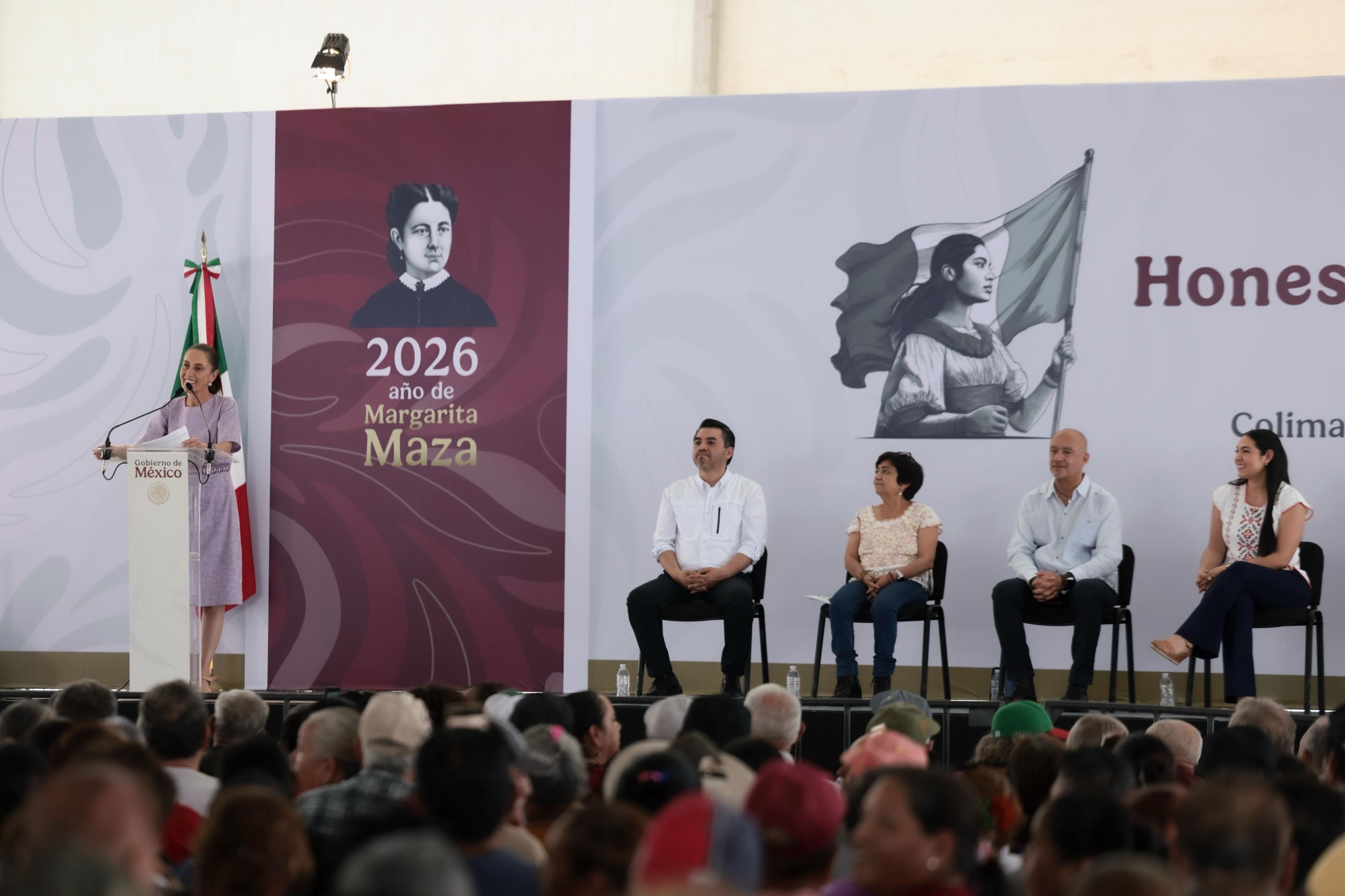 REFRENDA CLAUDIA SHEINBAUM EN COLIMA QUE EL PUEBLO ES EL CAMINO Y EL DESTINO DE LA CUARTA TRANSFORMACIÓN