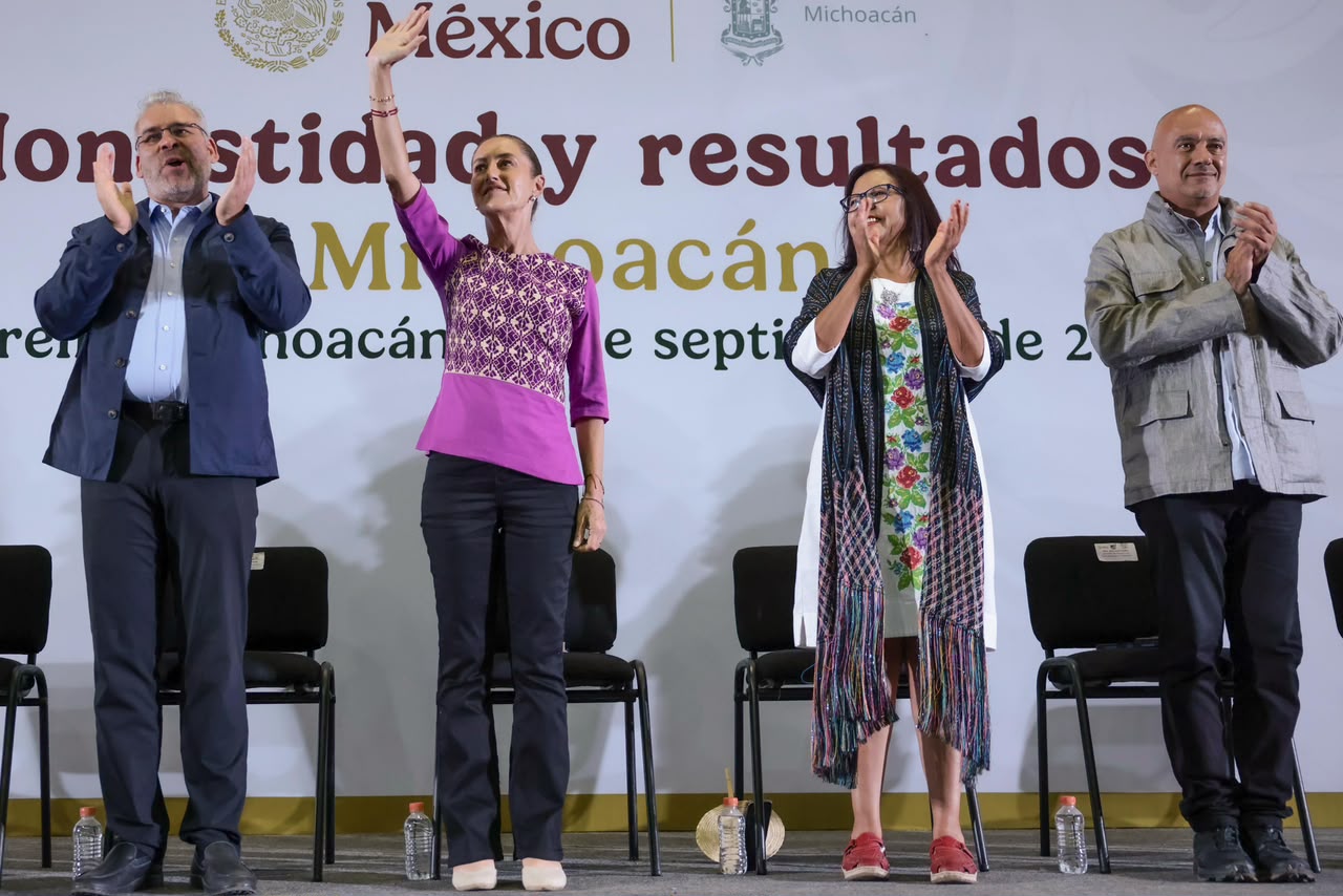 “EN MICHOACÁN SE AMA A LA PATRIA; AQUÍ HAY UNA INVERSIÓN DE MÁS DE 50 MIL MDP EN PROGRAMAS PARA EL BIENESTAR Y ‘PLAN MICHOACÁN’”: CLAUDIA SHEINBAUM