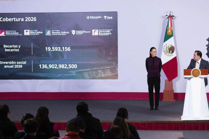 “INSCRIPCIÓN AL BACHILLERATO NACIONAL AUMENTÓ EN 400 MIL JÓVENES RESPECTO A 2025”: CLAUDIA SHEINBAUM