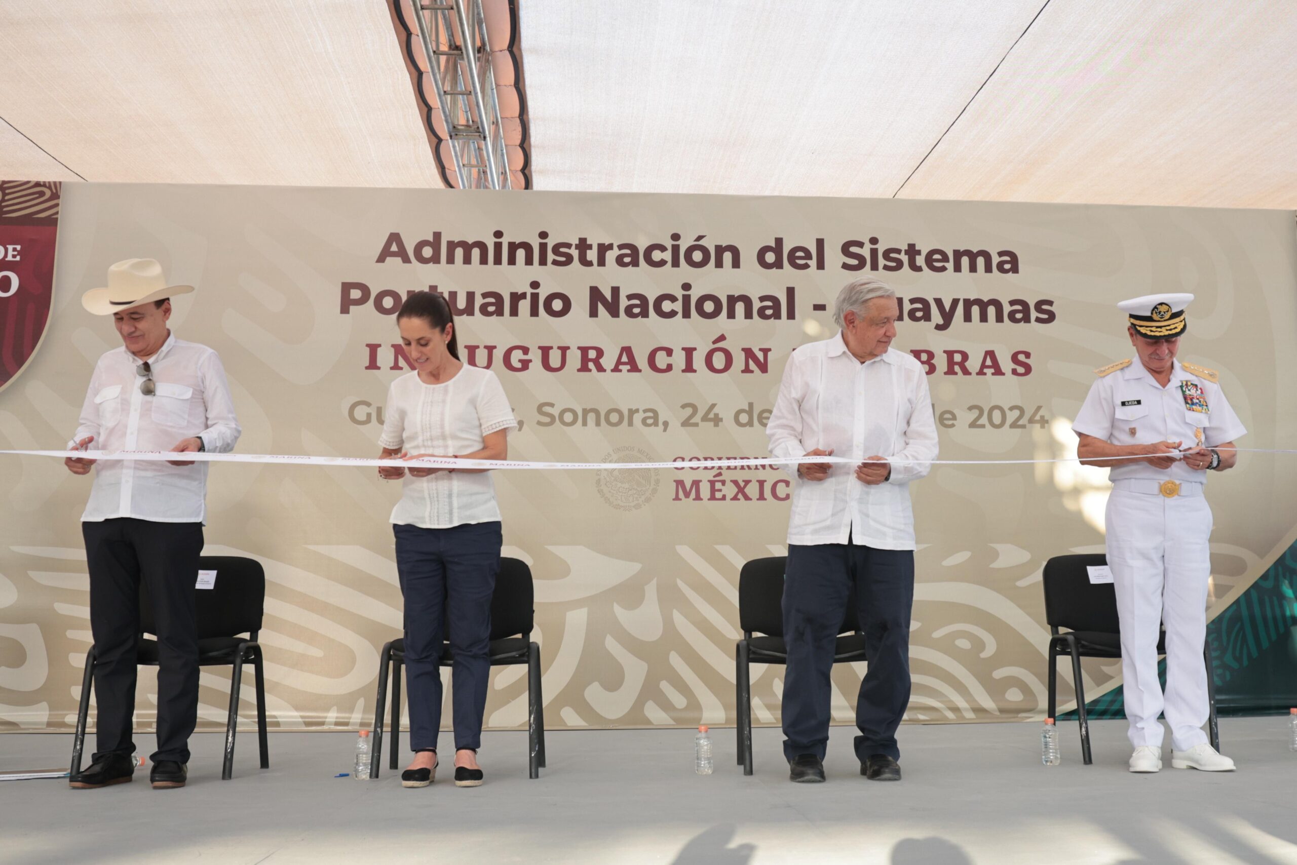 “CONTINUIDAD ES FORTALECER EL PUERTO DE GUAYMAS, EL PLAN SONORA Y CONSTRUIR CARRETERAS Y TRENES”: CLAUDIA SHEINBAUM