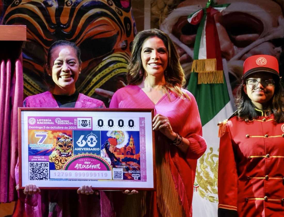 LOTERÍA NACIONAL HONRA EL PATRIMONIO NACIONAL CON EL BILLETE CONMEMORATIVO DEL HUEY ATLIXCÁYOTL